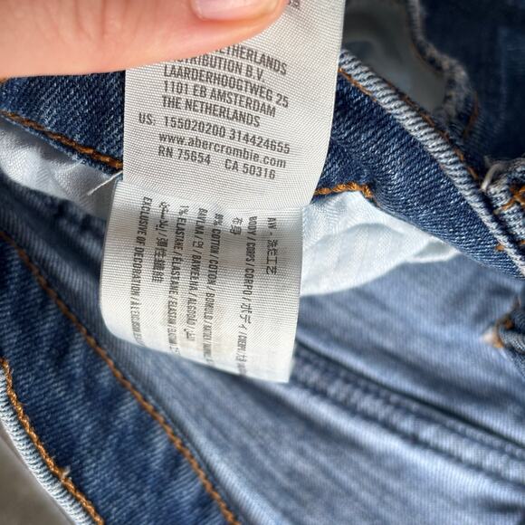 Abercrombie & Fitch The Ankle Straight Ultra High Rise Jeans Women's 29/8R Denim - Picture 5 of 11